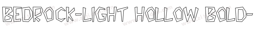 Bedrock-Light Hollow Bold字体转换